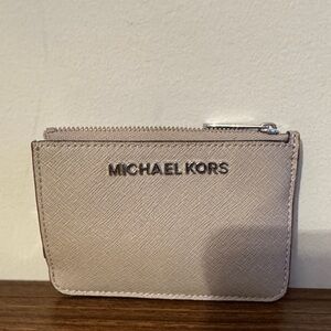 Michael Kors Taupe Card Holder